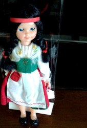 9'' FINNISH FINLAND MARTTA GIRL DOLL,COSTUME,BOX 650